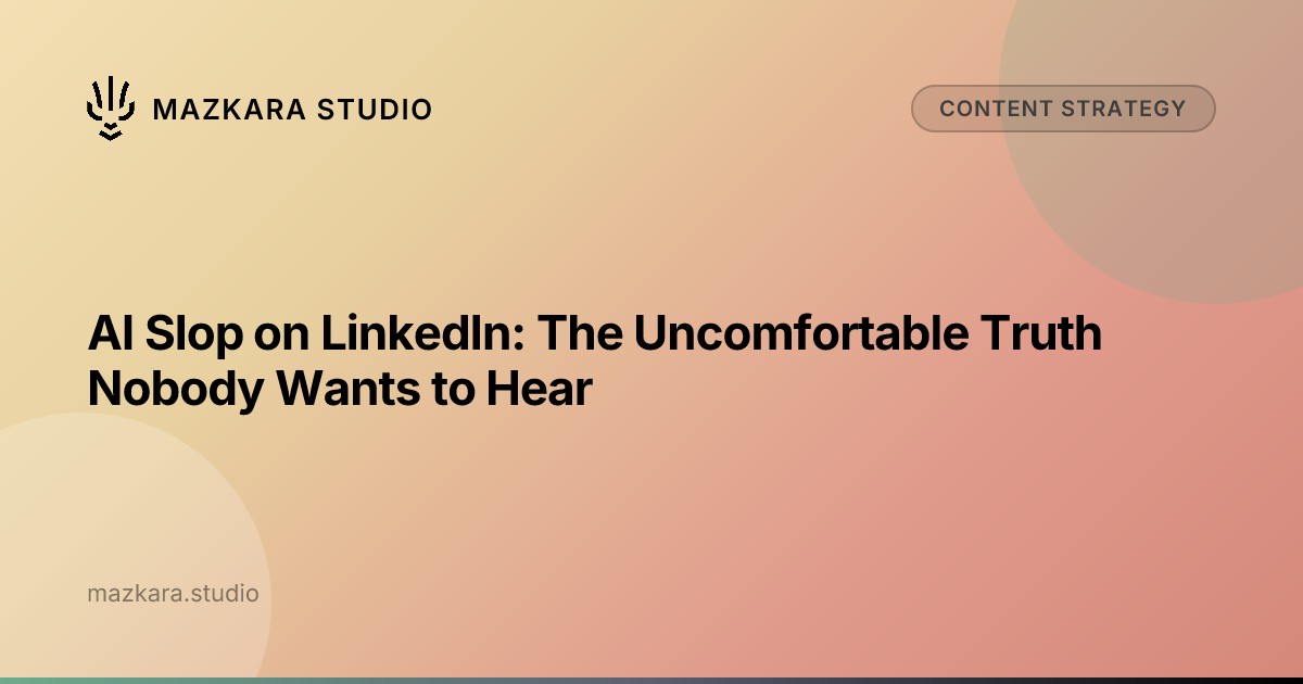 AI Slop on LinkedIn: The Uncomfortable Truth Nobody Wants to Hear ...